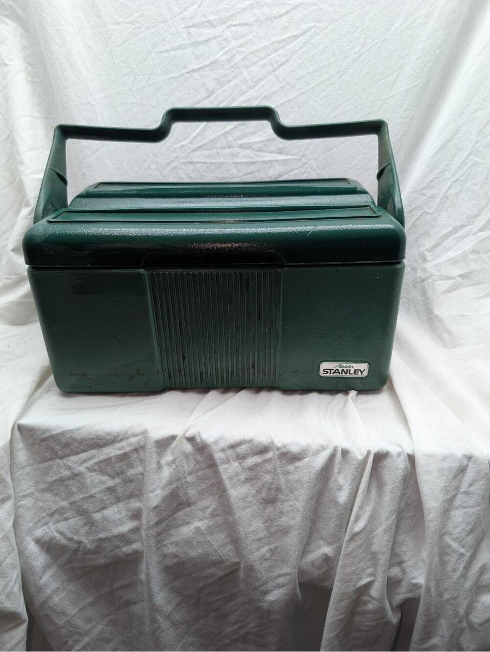 Vintage Green STANLEY ALADDIN Lunch Box Cooler 7 Qt without Thermos